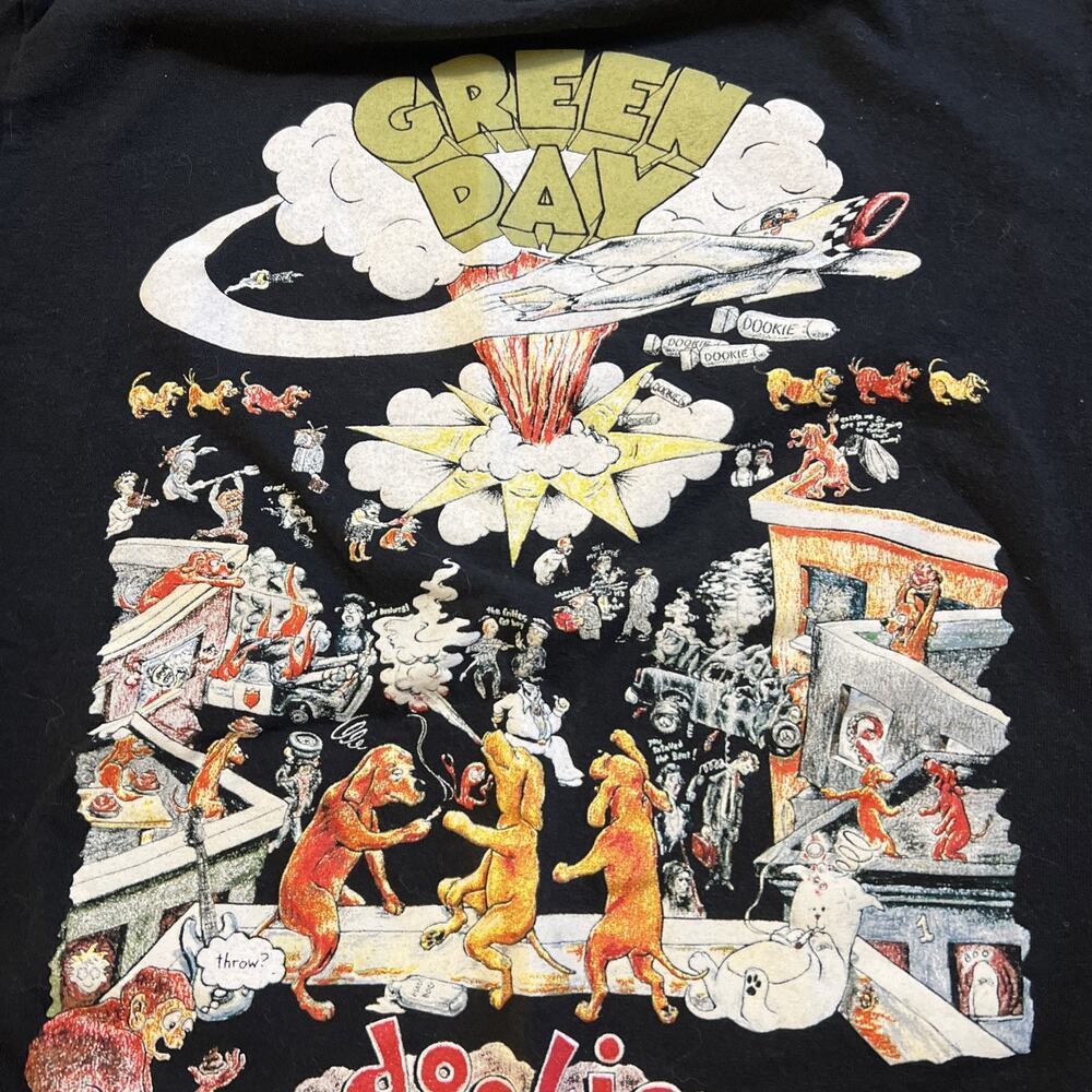 Green Day Shirt Adult Size Small Black Dookie Punk Rock Band Merchandise Mens - Picture 6 of 7